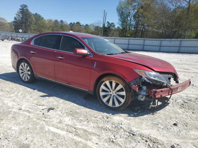 1LNHL9FT9DG605420 - 2013 LINCOLN MKS RED photo 4