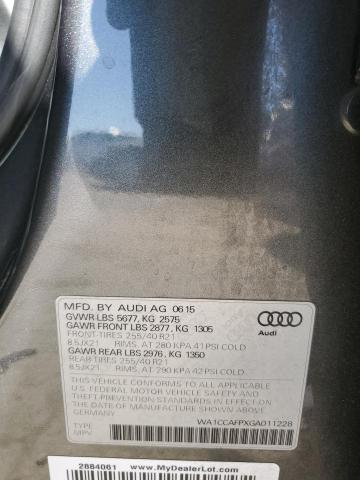 WA1CCAFPXGA011228 - 2016 AUDI SQ5 PRESTI PREMIUM PLUS CHARCOAL photo 14