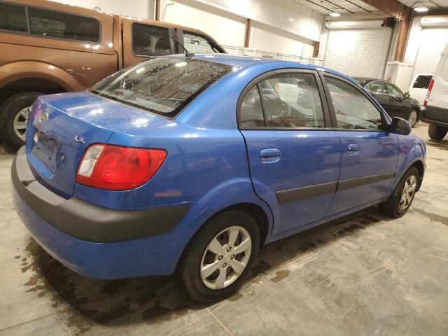 KNADE123986374998 - 2008 KIA RIO BASE BLUE photo 3