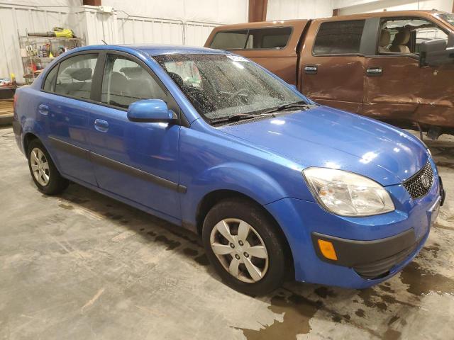 KNADE123986374998 - 2008 KIA RIO BASE BLUE photo 4