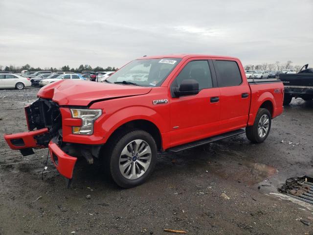 1FTEW1EP5HKC22257 - 2017 FORD F150 SUPERCREW RED photo 1