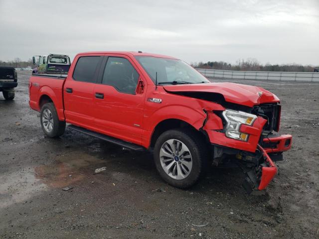 1FTEW1EP5HKC22257 - 2017 FORD F150 SUPERCREW RED photo 4