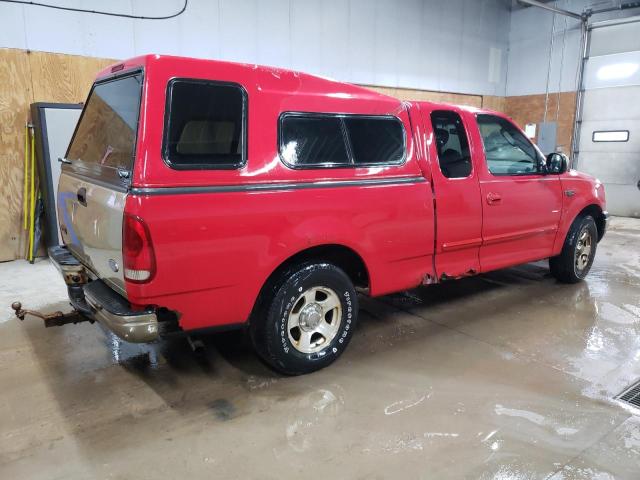 2FTRX17252CA95473 - 2002 FORD F150 RED photo 3