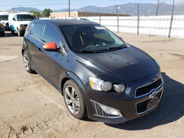 1G1JH6SB3D4200831 - 2013 CHEVROLET SONIC RS BLACK photo 1