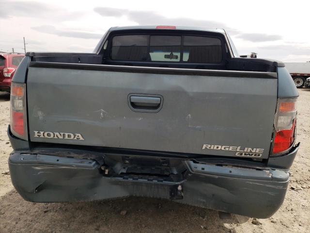 2HJYK16546H559136 - 2006 HONDA RIDGELINE RTL BLUE photo 6