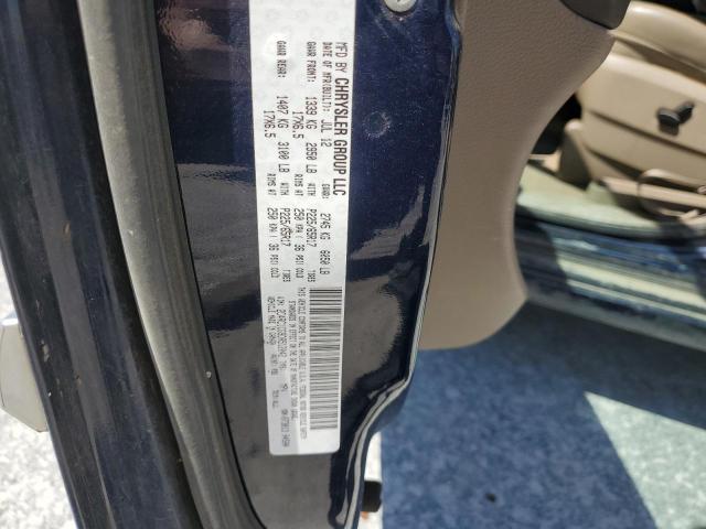 2C4RC1CG9DR512042 - 2013 CHRYSLER TOWN & COU TOURING L BLUE photo 13