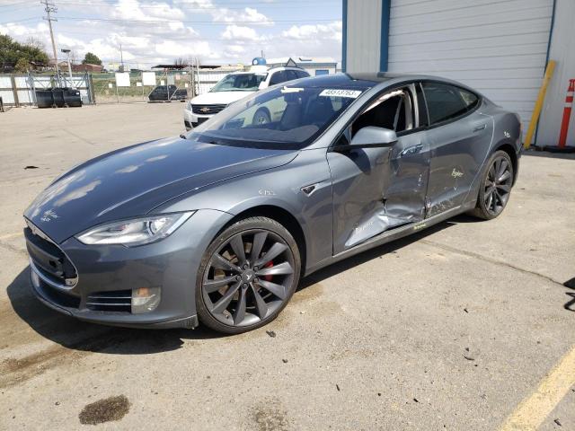 5YJSA1DN9DFP13004 - 2013 TESLA MODEL S Մոխրագույն լուսանկար 1