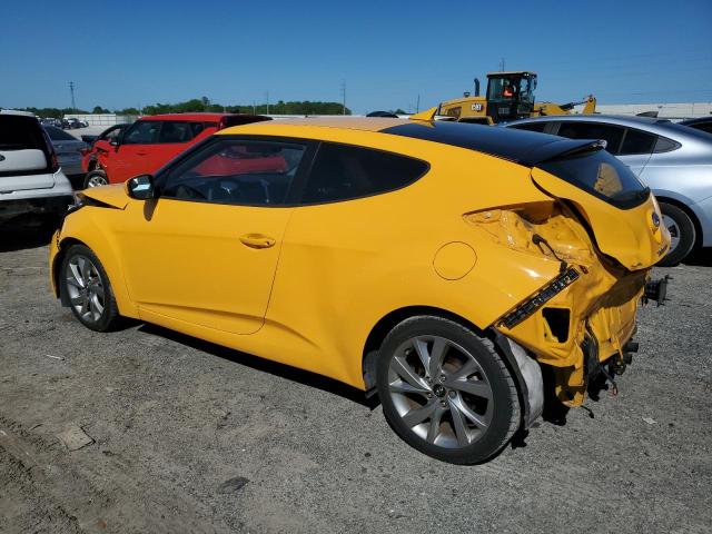 KMHTC6AD5GU279906 - 2016 HYUNDAI VELOSTER YELLOW photo 2