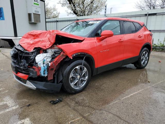 3GNKBHR41PS124859 - 2023 CHEVROLET BLAZER 2LT RED photo 1