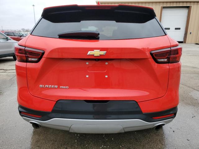 3GNKBHR41PS124859 - 2023 CHEVROLET BLAZER 2LT RED photo 6