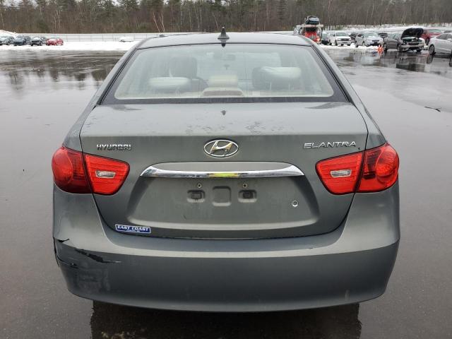 KMHDU4AD8AU830763 - 2010 HYUNDAI ELANTRA BLUE GRAY photo 6