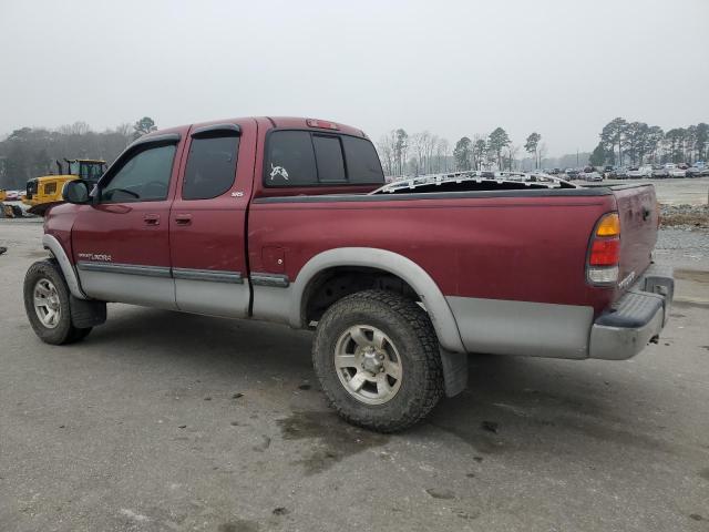 5TBBT4411YS064074 - 2000 TOYOTA TUNDRA ACCESS CAB ბურგუნდია ფოტო 2