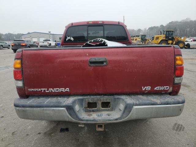 5TBBT4411YS064074 - 2000 TOYOTA TUNDRA ACCESS CAB ბურგუნდია ფოტო 6