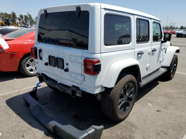 1C4JJXP62NW249778 - 2022 JEEP WRANGLER U SAHARA 4XE WHITE photo 3