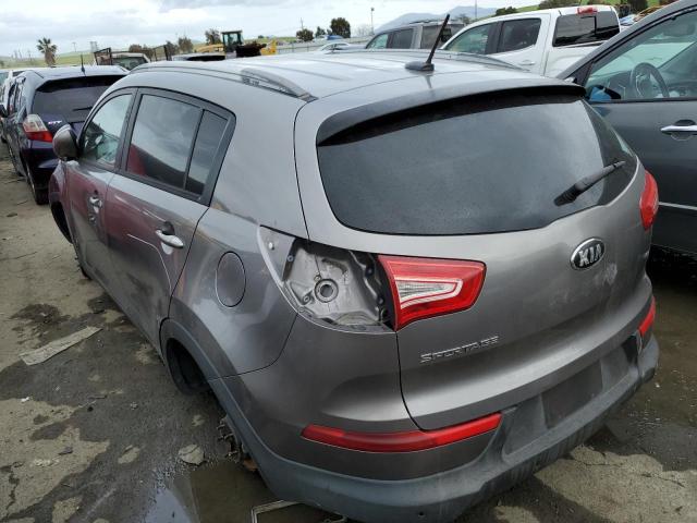 KNDPB3A29D7540499 - 2013 KIA SPORTAGE BASE GRAY photo 2