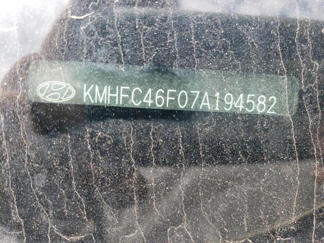 KMHFC46F07A194582 - 2007 HYUNDAI AZERA SE GOLD photo 9