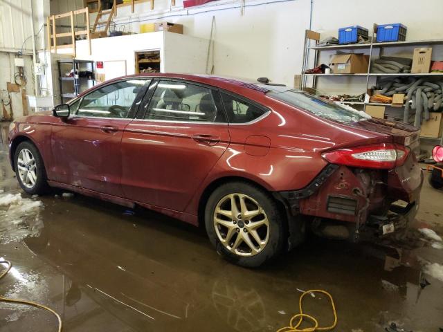 3FA6P0H73ER202707 - 2014 FORD FUSION SE RED photo 2