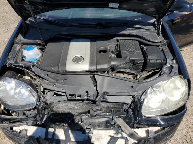 3VWEF71K47M192346 - 2007 VOLKSWAGEN JETTA WOLFSBURG შავი ფოტო 11