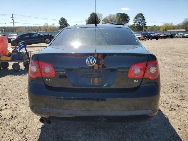 3VWEF71K47M192346 - 2007 VOLKSWAGEN JETTA WOLFSBURG შავი ფოტო 6