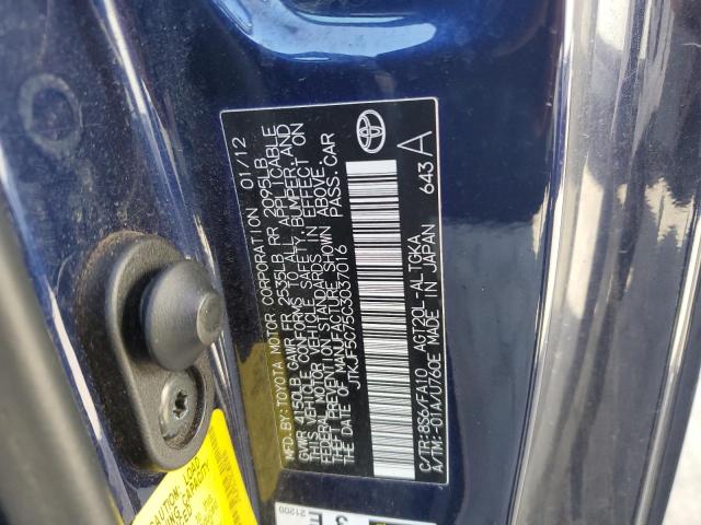 JTKJF5C75C3037016 - 2012 TOYOTA SCION TC 蓝色 照片 13