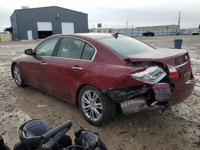 KMHGC4DD8CU152529 - 2012 HYUNDAI GENESIS 3.8L MAROON photo 2