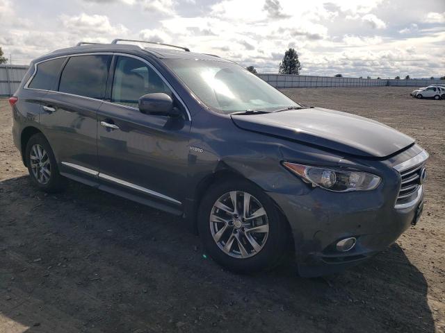 5N1CL0MM0EC516734 - 2014 INFINITI QX60 HYBRID GRAY photo 4