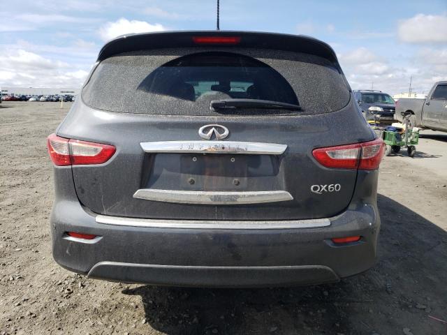 5N1CL0MM0EC516734 - 2014 INFINITI QX60 HYBRID GRAY photo 6