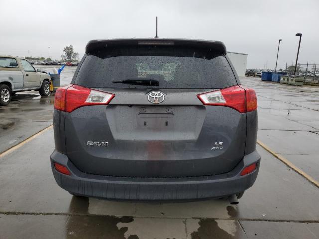 JTMBFREV4DD033629 - 2013 TOYOTA RAV4 LE GRAY photo 6