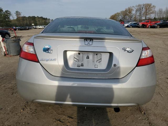 2HGFG12698H524057 - 2008 HONDA CIVIC LX SILVER photo 6