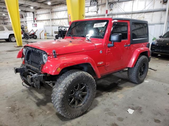 1C4AJWBG2FL619091 - 2015 JEEP WRANGLER SAHARA RED photo 1