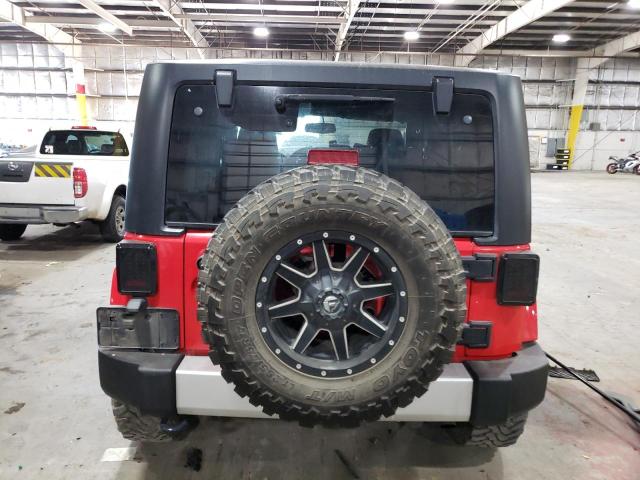 1C4AJWBG2FL619091 - 2015 JEEP WRANGLER SAHARA RED photo 6