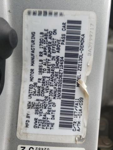 1NXBR32E06Z713454 - 2006 TOYOTA COROLLA CE SILVER photo 12