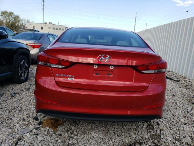 5NPD74LF5JH310525 - 2018 HYUNDAI ELANTRA SE RED photo 6