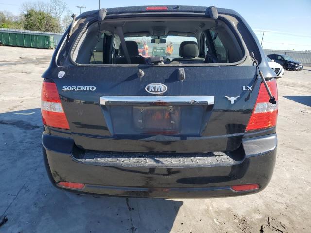 KNDJD735885836727 - 2008 KIA SORENTO EX BLACK photo 6