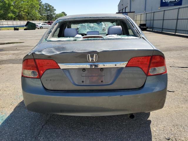 2HGFA165X9H318198 - 2009 HONDA CIVIC LX GRAY photo 6