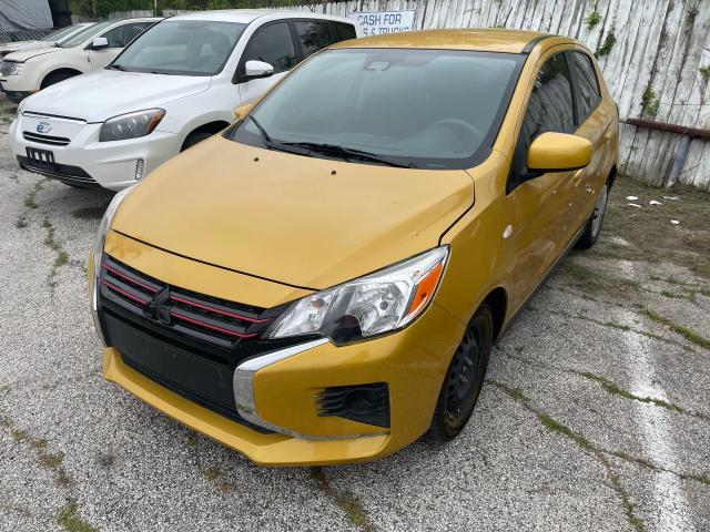 ML32AUHJ8MH001367 - 2021 MITSUBISHI MIRAGE ES YELLOW photo 2