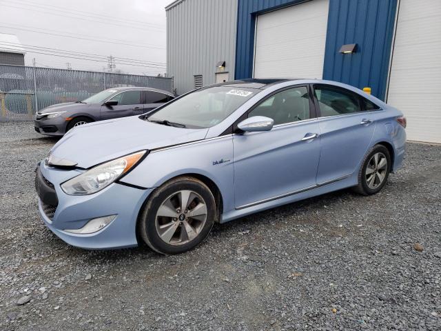 KMHEC4A40CA028199 - 2012 HYUNDAI SONATA HYBRID BLUE photo 1