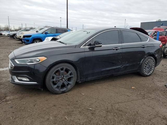 3FA6P0T93HR257428 - 2017 FORD FUSION SE BLACK photo 1