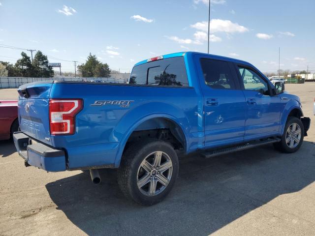 1FTEW1E45KKD55095 - 2019 FORD F150 SUPERCREW BLUE photo 3