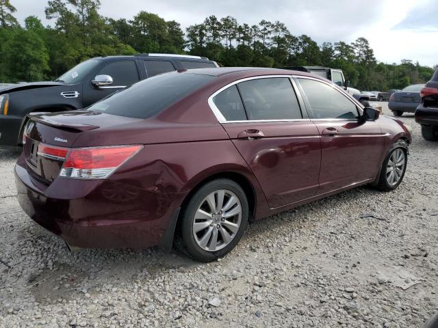 1HGCP2F87CA051075 - 2012 HONDA ACCORD EXL BURGUNDY photo 3