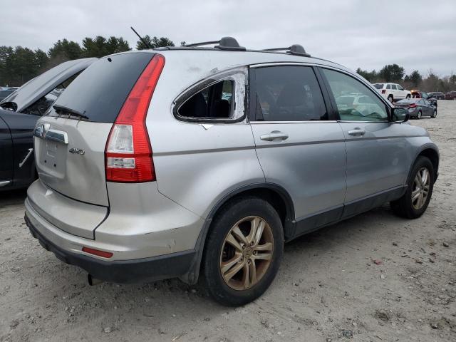 JHLRE4H77BC012958 - 2011 HONDA CR-V EXL SILVER photo 3