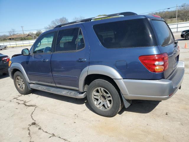 5TDZT34A43S167806 - 2003 TOYOTA SEQUOIA SR5 BLUE photo 2