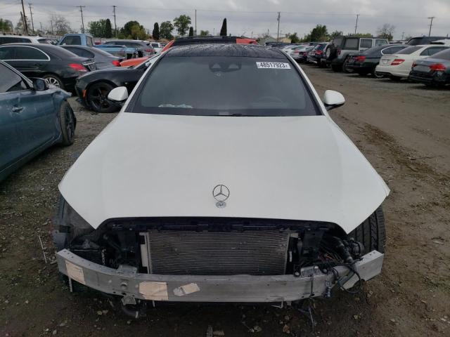 W1K6G7GB9MA024664 - 2021 MERCEDES-BENZ S 580 4MATIC WHITE photo 5