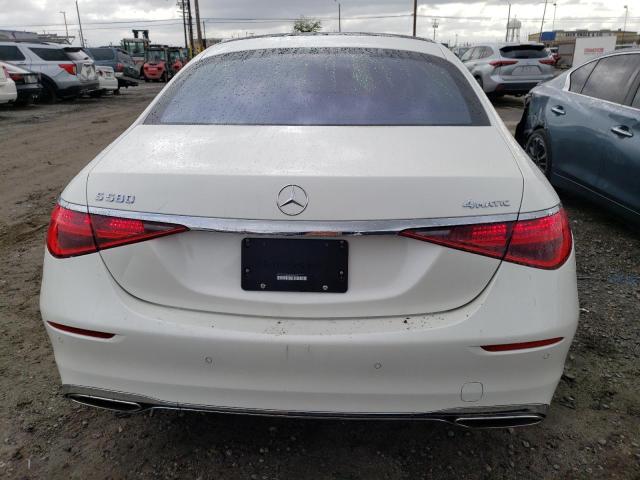 W1K6G7GB9MA024664 - 2021 MERCEDES-BENZ S 580 4MATIC WHITE photo 6