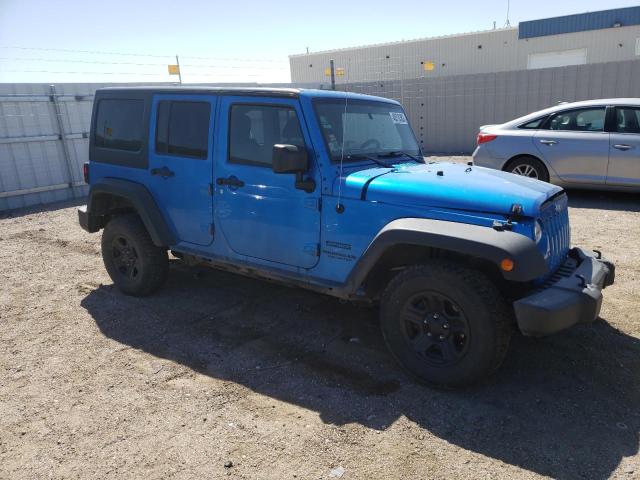 1C4BJWDG2FL713943 - 2015 JEEP WRANGLER U SPORT BLUE photo 4