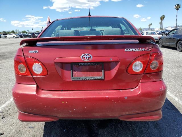 1NXBR32E46Z721010 - 2006 TOYOTA COROLLA CE RED photo 6