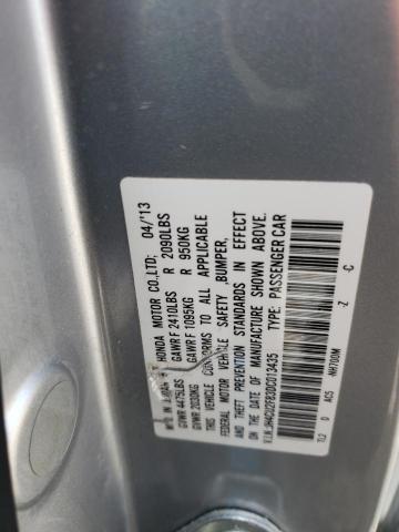 JH4CU2F83DC013435 - 2013 ACURA TSX SE SILVER photo 13