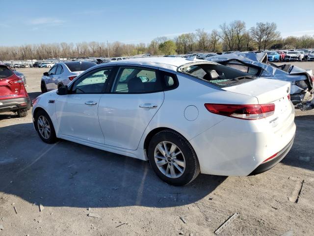 5XXGT4L39JG219400 - 2018 KIA OPTIMA LX WHITE photo 2