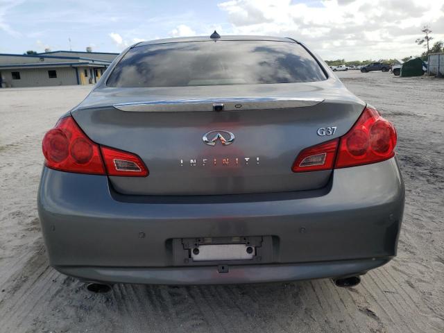 JN1CV6AP6AM400364 - 2010 INFINITI G37 BASE GRAY photo 6