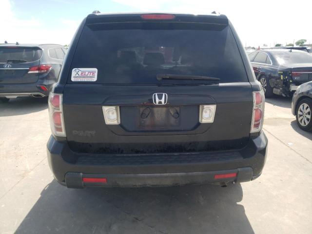 5FNYF28517B039866 - 2007 HONDA PILOT EXL BLACK photo 6